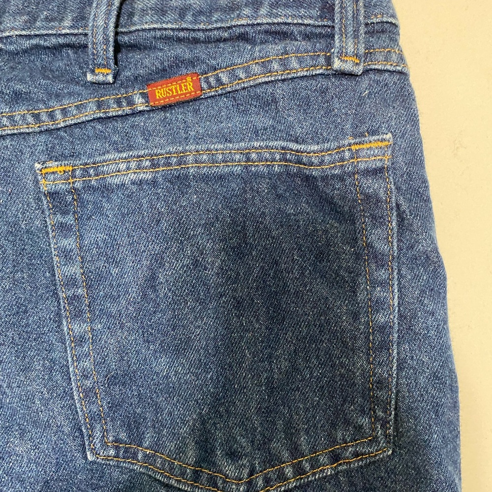 Men’s Vintage Rustler Jeans 38x29 - Picture 3 of 4